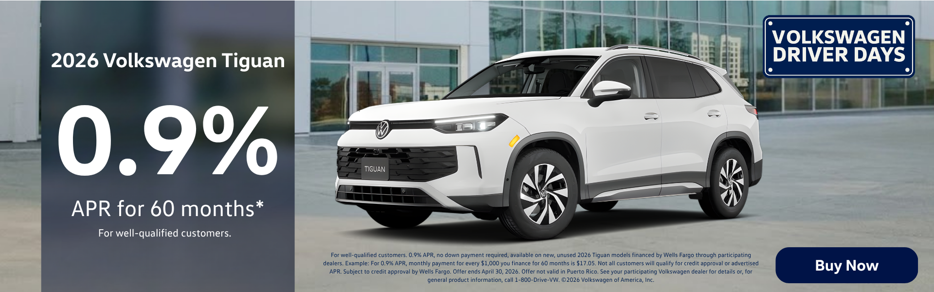 2026 Tiguan April Offer