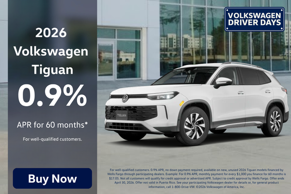 2026 Tiguan April Offer