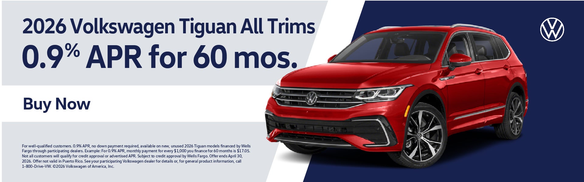 2026 Tiguan March Offer