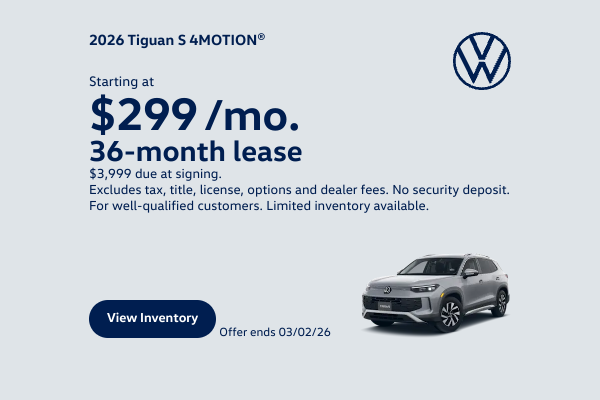 2026 Tiguan NER Lease Offer