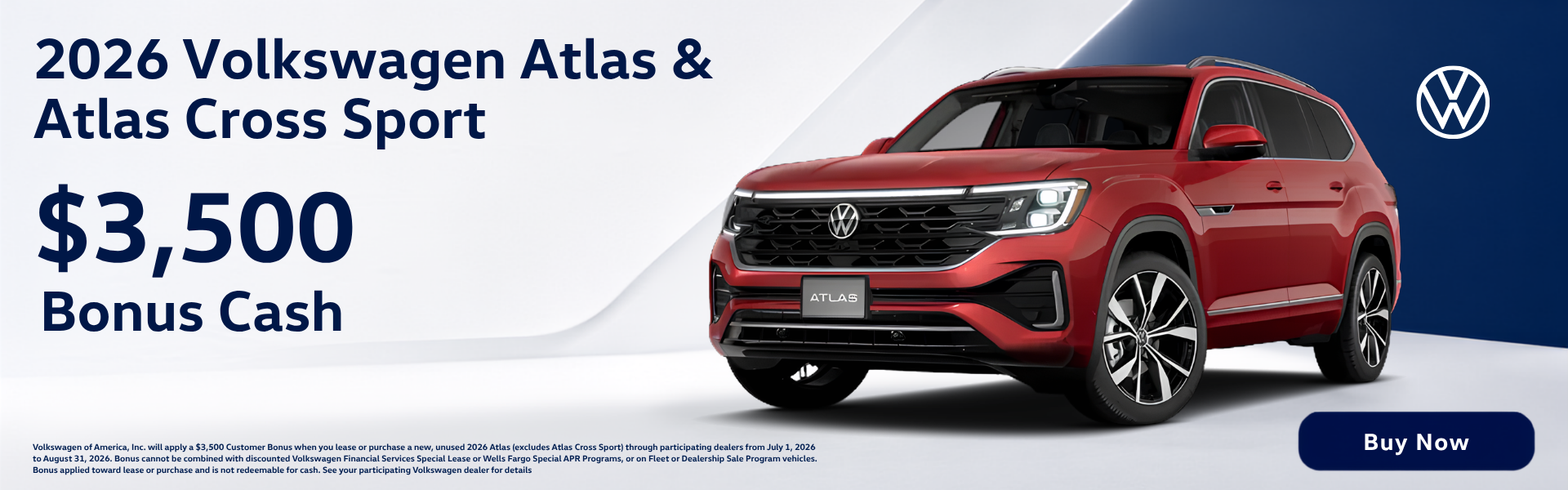2026 Volkswagen Atlas & Atlas Cross Sport